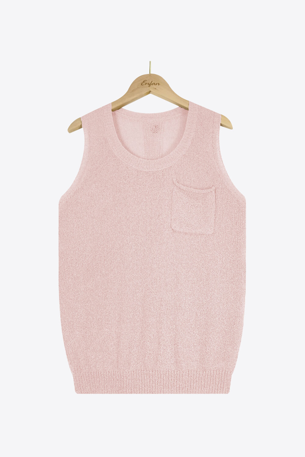 Buttoned Pocket Knit Tank - The Downtown Dachshund