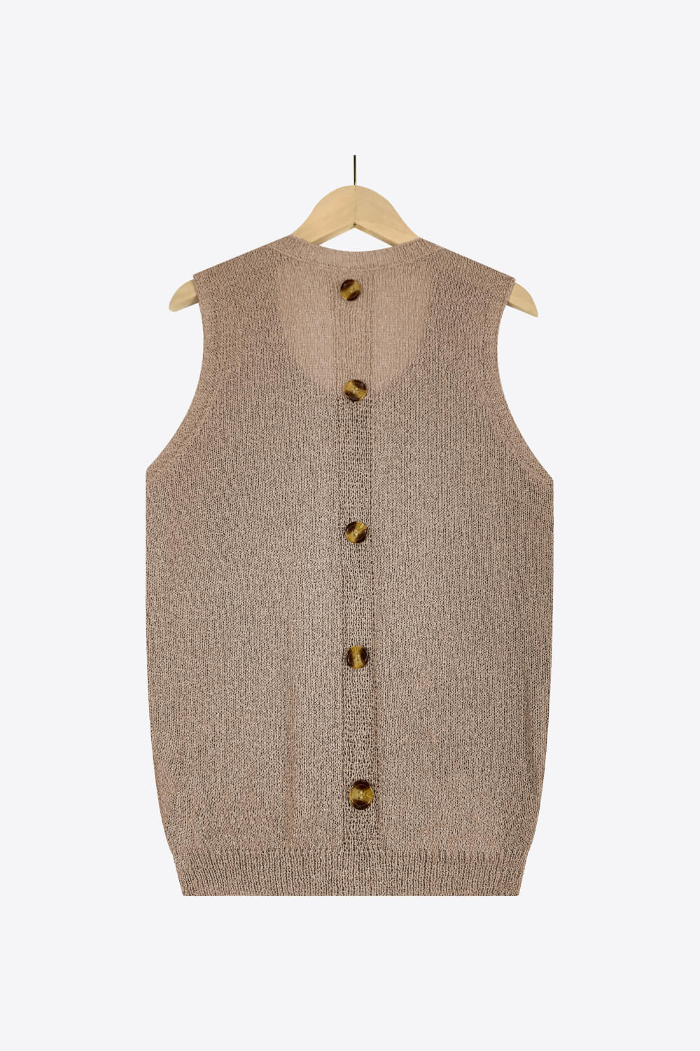 Buttoned Pocket Knit Tank - The Downtown Dachshund