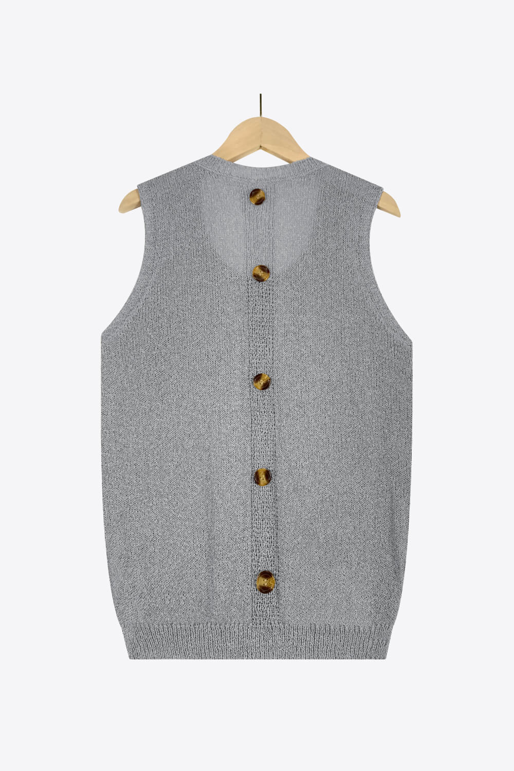 Buttoned Pocket Knit Tank - The Downtown Dachshund