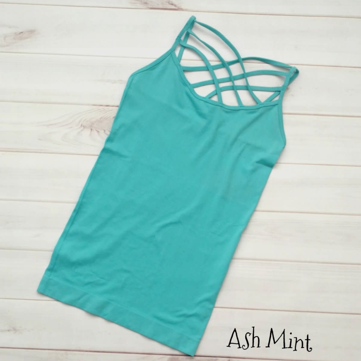 Criss Cross Tank- Mint S-3XL - The Downtown Dachshund