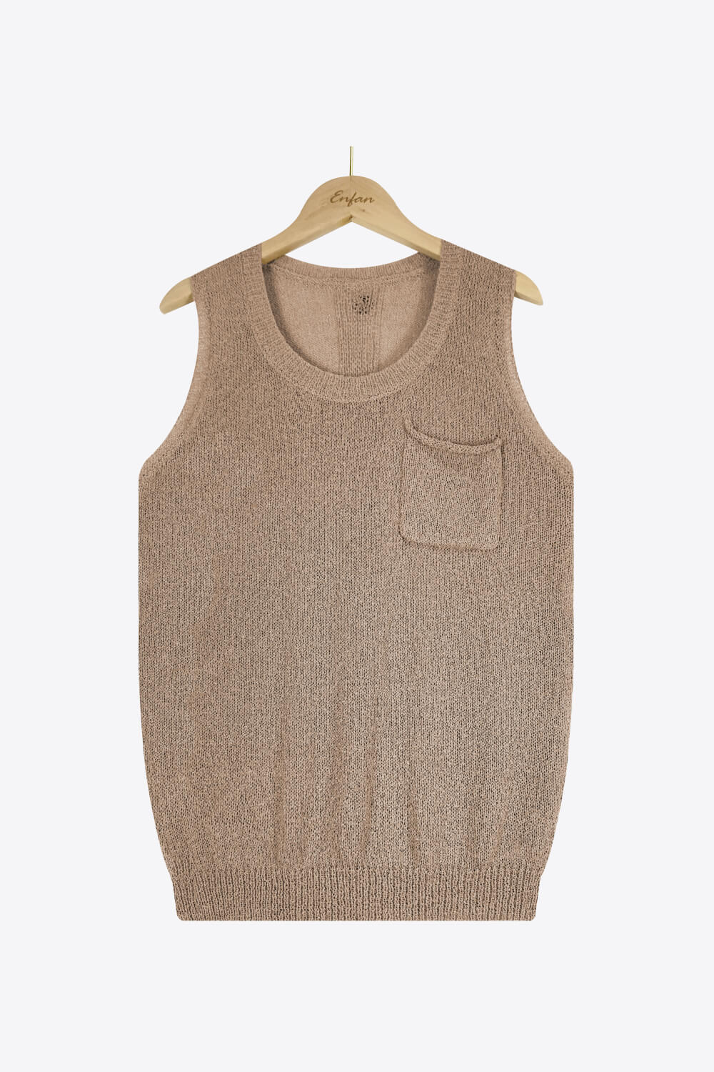 Buttoned Pocket Knit Tank - The Downtown Dachshund