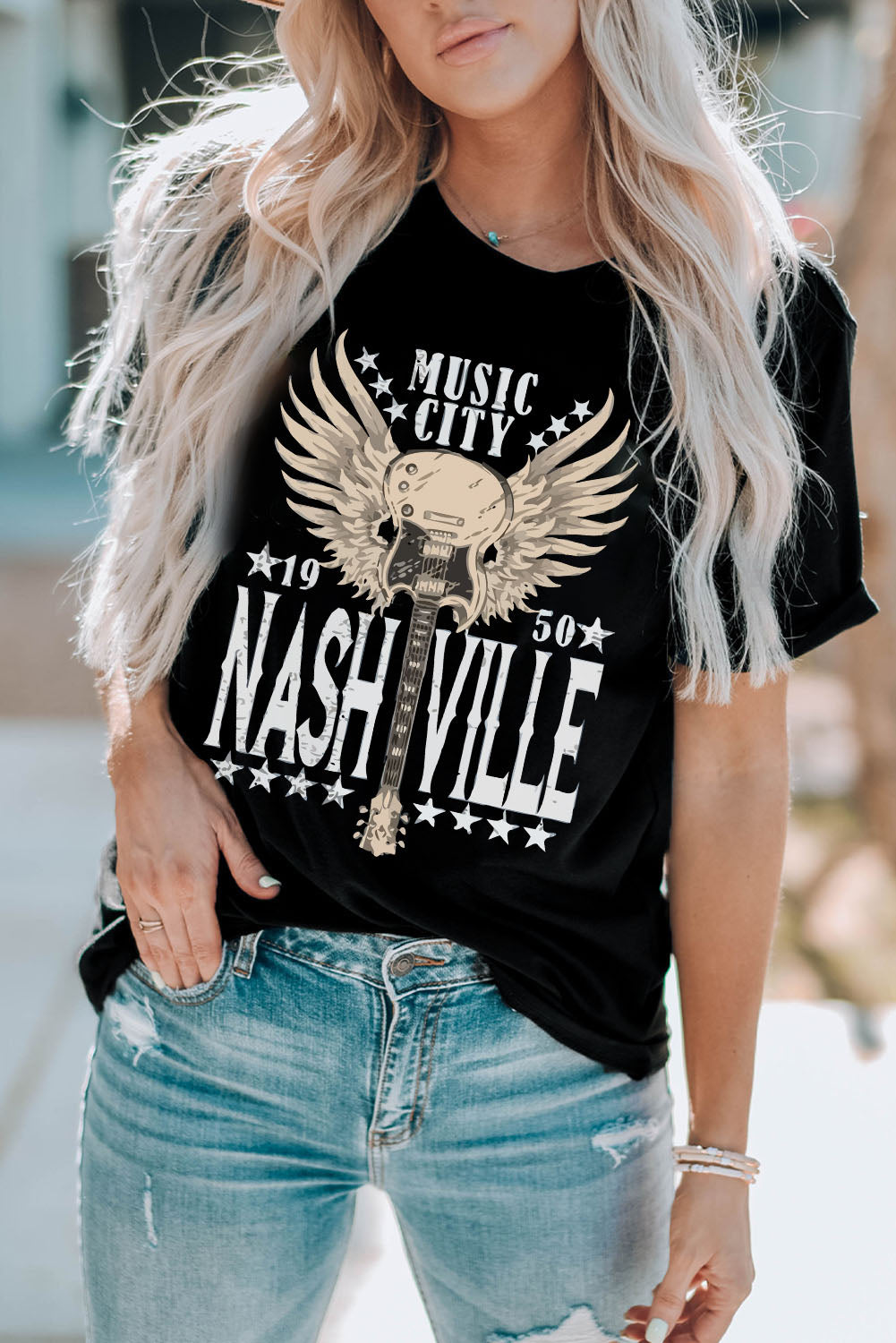 Graphic Cuffed Sleeve T-Shirt - The Downtown Dachshund